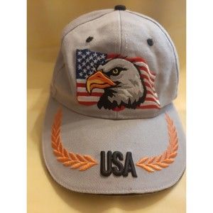 American Flag And Egale Embroidered Ball Cap